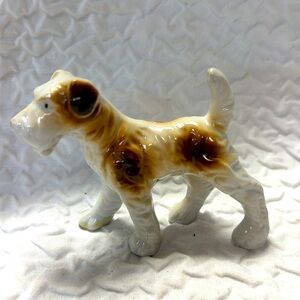 Vintage Bone China Adorable Terrier Dog Figurine - Brown and White
Japan